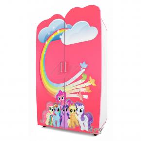 Фото Шкаф «Little Pony» малиновый